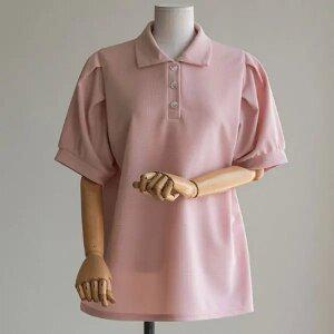 (안나앤플러스) 하디 핀턱 카라 티셔츠[티셔츠DUA3] 빅사이즈