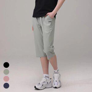 에버라스트 여성 7부 여름 바지 스트라이프 팬츠