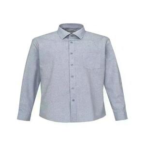 [오스틴리드][이지케어/리젠] 블루이쉬 그레이 멜란지 코트나 셔츠-A1CO2310069C