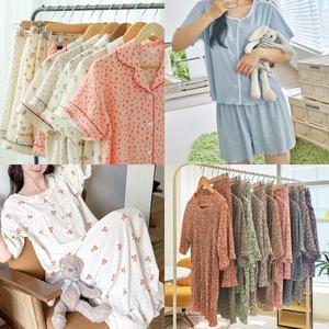 여름 신상 커플 잠옷 파자마 홈웨어 / 인견 냉감 카카오프렌즈 세트 / 5부 반팔 바지