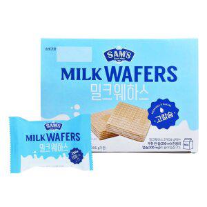 샘스 고칼슘 밀크 웨하스 20g x 18입 / 밀크칼슘 우유웨하스 과자 간식 다과