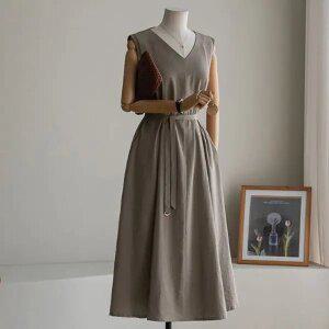 (안나앤플러스) A. 리엘 플레어 나시 원피스[드레스D0331I41] 빅사이즈