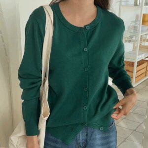 시그니처 베이직 라운드가디건