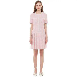 트위드 주름 원피스 PP2WO462