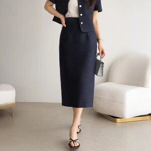 (뮬랑) M. 모네 트위드 H라인 스커트 (2col)[스커트E0202P02]