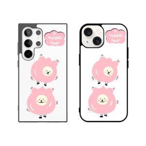 최신 귀여운 갤럭시 아이폰 케이스 복숭아 곰돌이 TPU / 핸드폰케이스 S25 S24 S23 S2