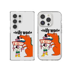 최신 귀여운 갤럭시 아이폰 케이스 불금 공룡 투명 / 핸드폰 12 13 14 15 16 S24 S23