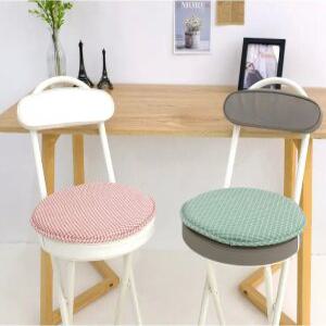 J2K 밴프 원형 의자 방석 홈카페 식탁의자 라운드방석 쿠션 패브릭