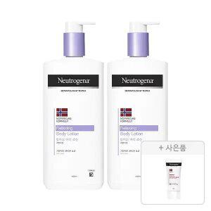 뉴트로지나 릴랙싱 바디 로션 450ml, 2개 +  증정(인텐스 리페어 시카 에멀젼 88ml, 1