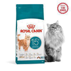 로얄캐닌 고양이사료 캣 에이징 15+ 4kg+샘플2개