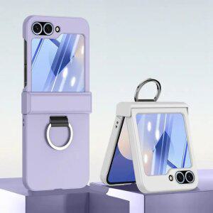 최신 갤럭시 Z플립 케이스 링고리 컬러 힌지보호 / 핸드폰케이스 지플립7 6 5 4 3