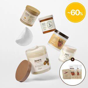 [스킨푸드][택1] 패드60매 + (증정)당근패드2매입5개+당근시트마스크2매