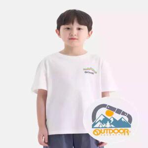 [아웃도어 프로덕츠 키즈]에센셜 파노라마 반팔티셔츠 (아이보리) OD262ISS04_IVY