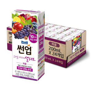 매일유업 썬업 과일야채샐러드 퍼플, 200ml, 24개