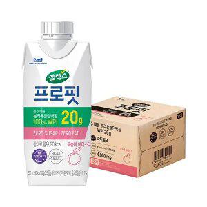 셀렉스 프로핏 웨이프로틴 복숭아 330ml, 12개