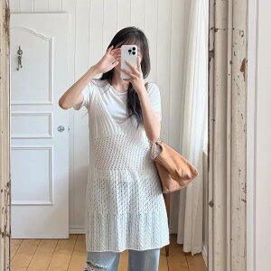 [제작/빅사이즈]이블렛 에디므 스카시 레이어드 니트 원피스 제이스타일