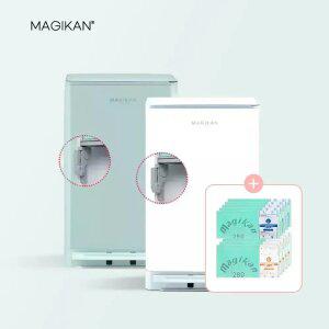 매직캔 쓰레기통 휴지통 [히포2 오토실링+리필 20개] 기저귀 페달형 저소음