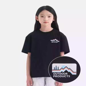 [아웃도어 프로덕츠 키즈]에센셜 파노라마 반팔티셔츠 (블랙) OD262ISS04_BLK