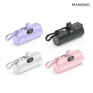 마농 일체형 도킹형 고속 10W 대용량 보조배터리 5000mAh KC안전인증 갤럭시 아이폰 C