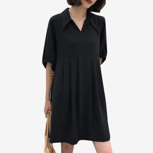 여성원피스 루즈한 여유가 넘치는 쿨   55-100 4XL   S131R  박시하고 루즈한 이지원피