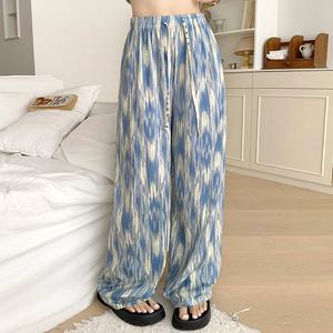 여성 여름 밴딩 플리츠바지 고무줄 찰랑  쿨링 냉장고 통바지