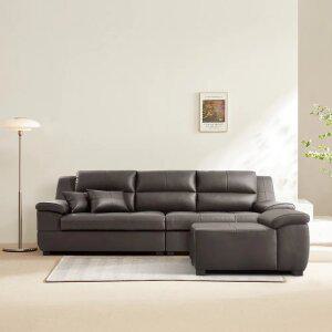 동서가구 베스트셀러 라텍스탑 천연면피가죽 4인 소파 모음 - 흙소파 출시