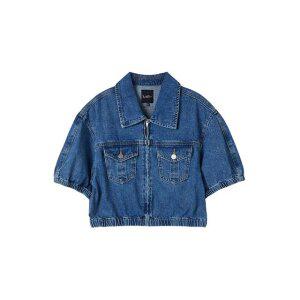 포켓 퍼프 집업 데님자켓 AQ2DZ460