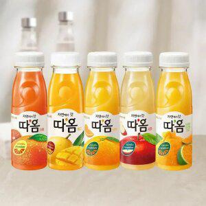 빙그레 자연에서 갓 따옴 주스 오렌지/자몽/사과/천혜향 235ml 20개 모음
