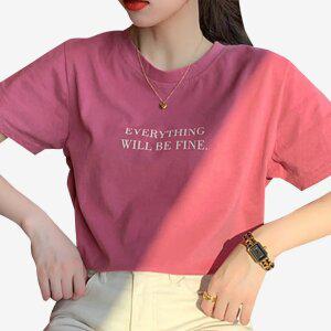 여성티셔츠 여성반팔티셔츠 베이직라운드티셔츠  55-88  XXL  토베나 S132T 영문프린팅