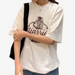 여성티셔츠 여성반팔티셔츠 여름티셔츠 55-88  XL  토베나 S131T 프린팅티셔츠