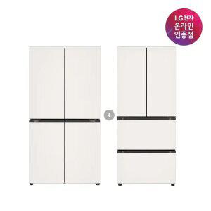 LG 디오스 오브제컬렉션 매직스페이스 냉장고+LG 디오스 김치톡톡 (T875MEE111 + Z408