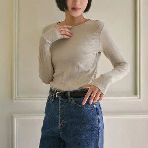 (뮬랑) M. 포어 멀티골지 티셔츠 (5col)[티셔츠E0106N04]