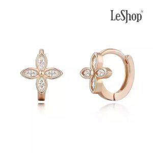 14K 라일락 원터치 귀걸이(GoldPlated)_LJ5098BRE