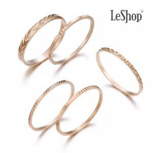 14K 아르테 컷팅 레이어드 반지(GoldPlated)_LJ5314BRR