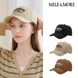[마일앤모어] 브루클린 1864 포인트 자수 볼캡 모자