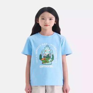 [아웃도어 프로덕츠 키즈][온라인전용] 그래픽 반팔티셔츠 (라이트블루) OD262ISS92_L