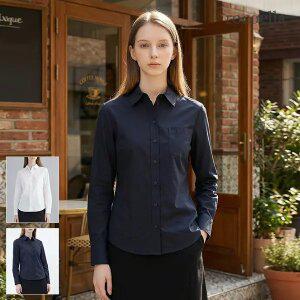 [로코엘라] 키튼 시그니쳐 로고 자수 여성 코튼 셔츠