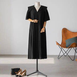 (안나앤플러스) 비엔 세일러 플리츠 원피스[드레스ED275] 빅사이즈