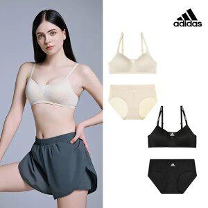 [아디다스] 퍼포먼스 에어로 퍼펙트 모션핏 브라팬티 4종 세트 B