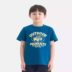 [아웃도어 프로덕츠 키즈][온라인전용] 베이직 그래픽 반팔티셔츠 (블루) OD262ISS91_