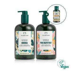 베스트 샤워젤 750ML 멀티팩 (모링가+핑크그레이프후룻) (888046)