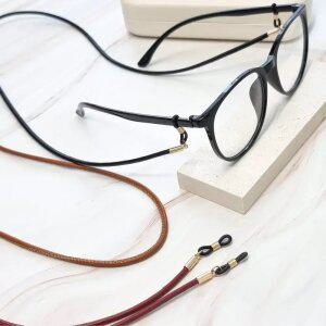안경줄 2개 목걸이 스트랩 끈 선글라스 걸이 가죽 고정 홀더 고급 패션 여성 남자 안경