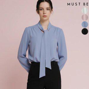 여성 리본타이 블라우스