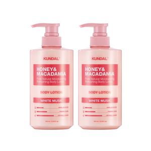 쿤달 바디로션, 화이트머스크, 500ml, 2개