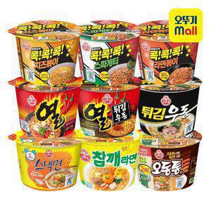 [본사직영] 오뚜기 컵라면 큰컵 9종 2가지맛 12개+12개 골라담기 (총 24개)