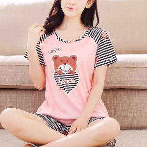 쉬블림로브 (반팔+}반바지) 여성 홈웨어 캐릭터 잠옷 세트 GGWD0557