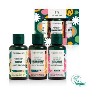 여행용 바디워시 3종 선물세트 (핑크그레이프후룻+브리티쉬로즈+모링가) (888236)