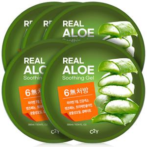 C2Y 알로에수딩젤 알로에베라 보습 진정 수분크림 300ml 5개