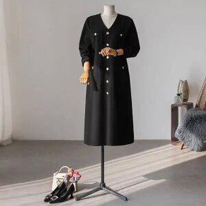 (안나앤플러스) 로일라 버튼 원피스[드레스DZT91] 빅사이즈