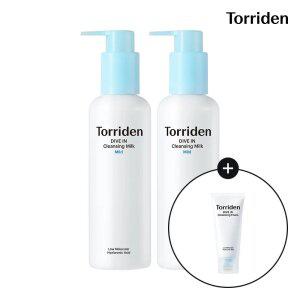 [SET] 토리든 다이브인 저분자 히알루론산 클렌징 밀크 200ml X 2개 (+다이브인 폼 30